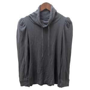 Chaser puff sleeve funnel neck long sleeve tee Size Small​